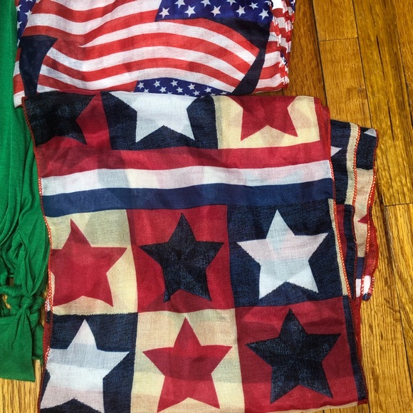 Lot of 12Holiday Scarves Halloween July Christmas - Picture 8 of 16